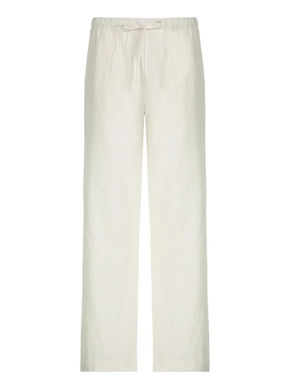 Comfortable High Waist Wide Leg Linen Pants with Pockets