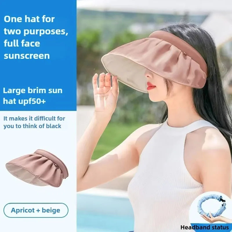 Packable Large Brim Sun Protection Hat - BritishElegance