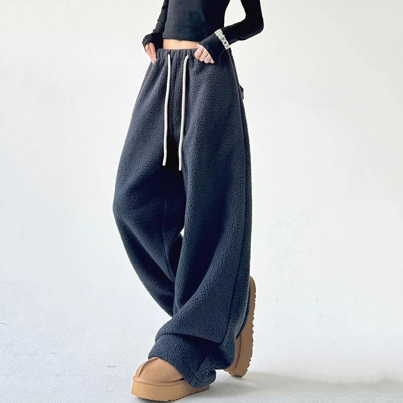 Isla Wide-Leg Sweatpants | Drawstring Waist Sweatpants
