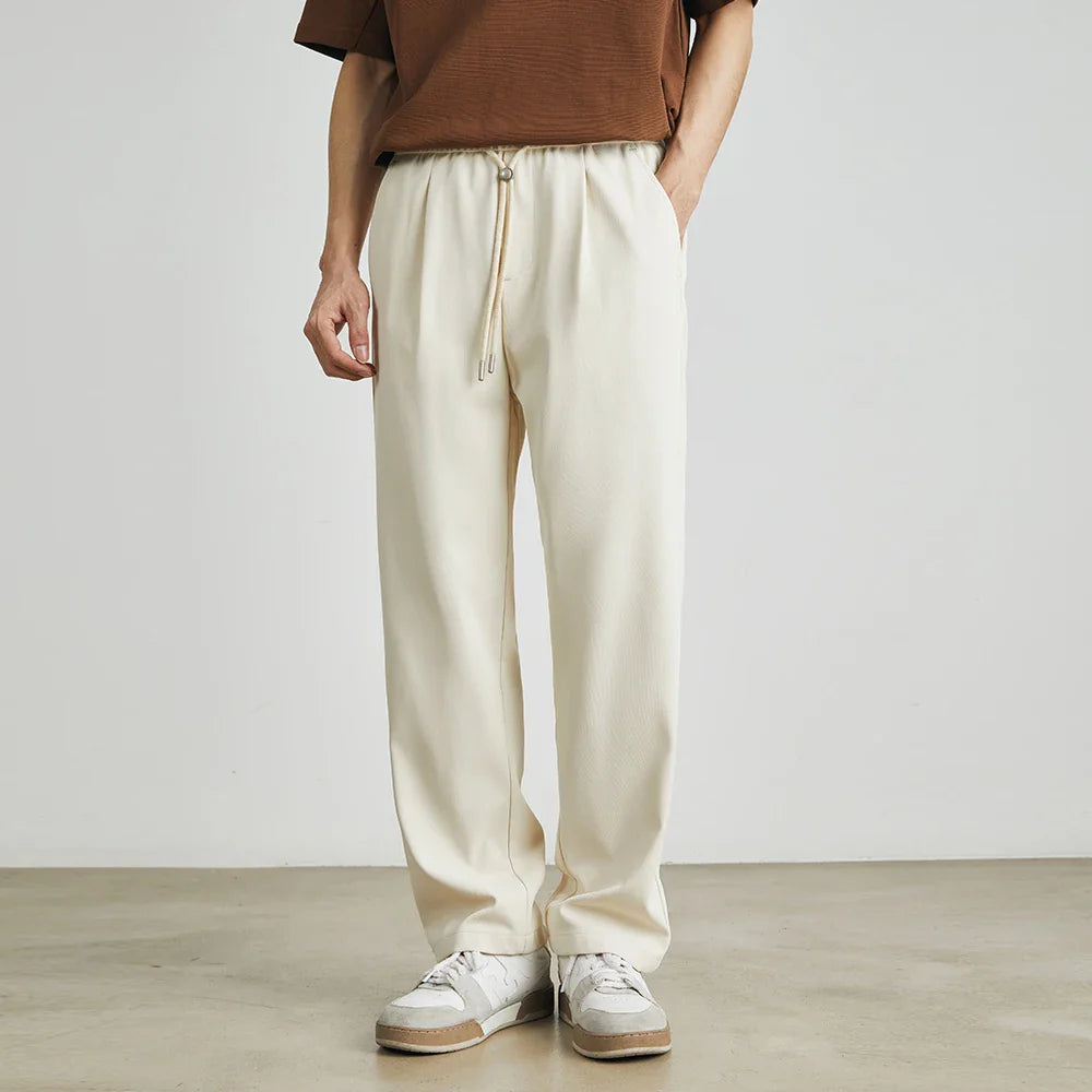 Comfortable Fit Drawstring Pants for Men