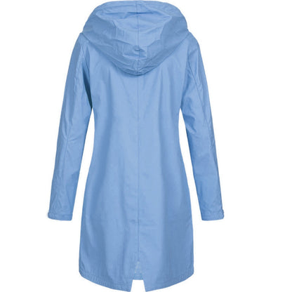 Hooded Mid-Length Ladies Coat | Long