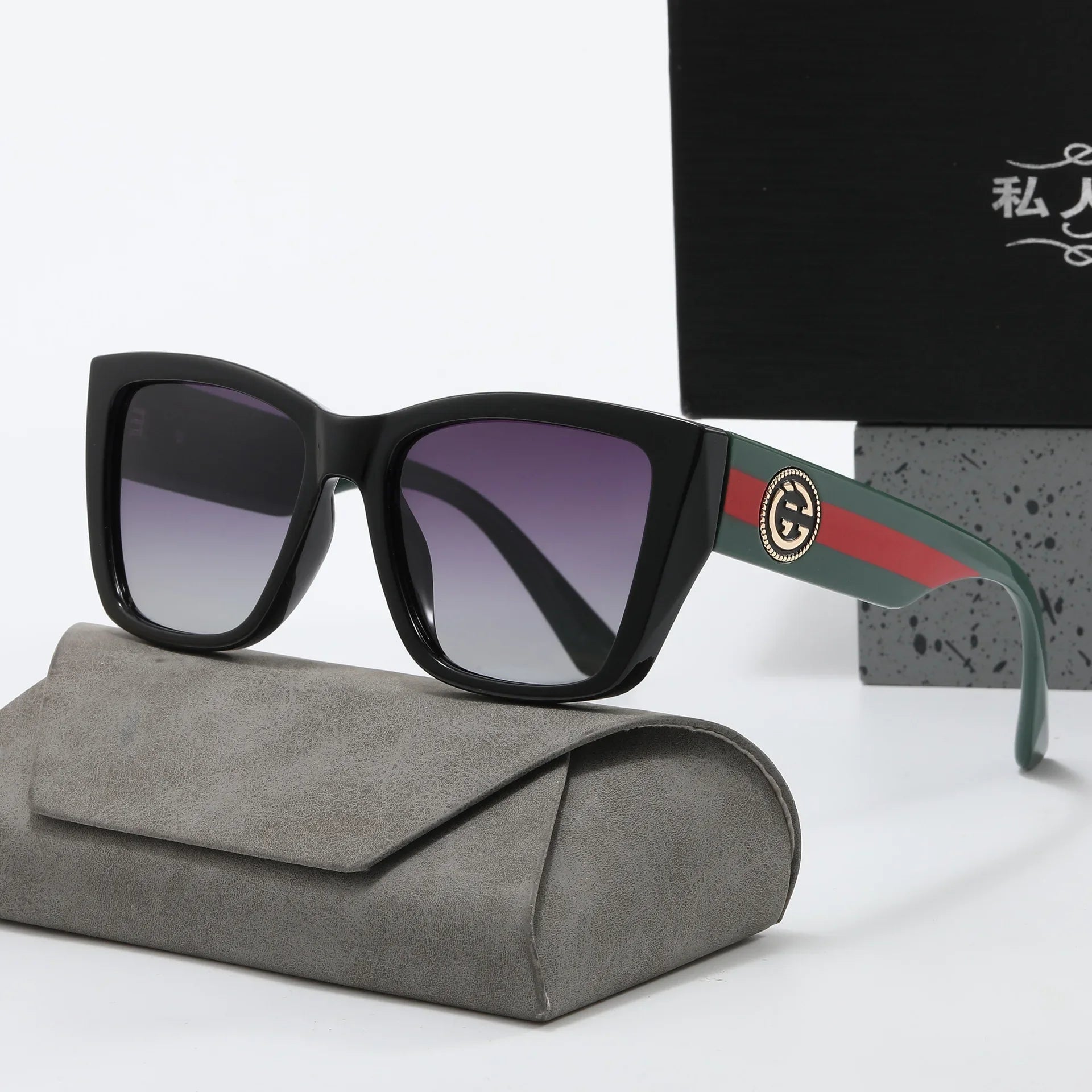 Large Retro Geometric Shade Sunglasses - BritishElegance