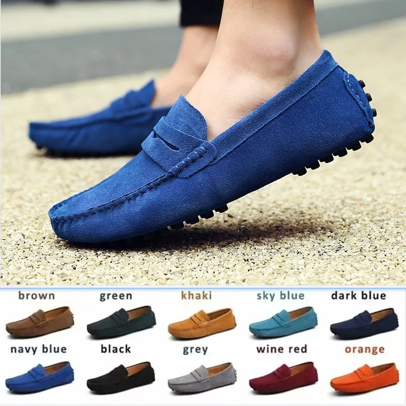 Authentic Leather Slip On Shoes - BritishElegance
