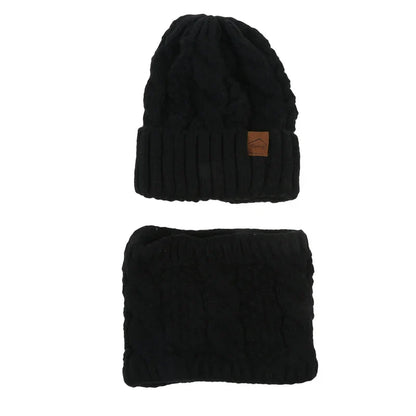 Warm Women's Knit Hat and Scarf Gift Set