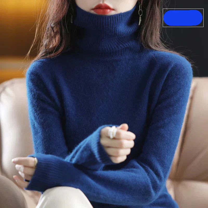 Luxury Soft Cashmere Crew Neck Winter Sweater