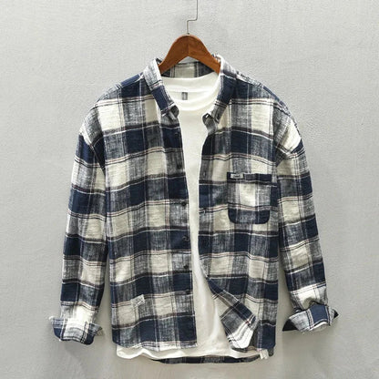 Harlan | Plaid Cotton Shirt – Men’s Relaxed Fit Button Down