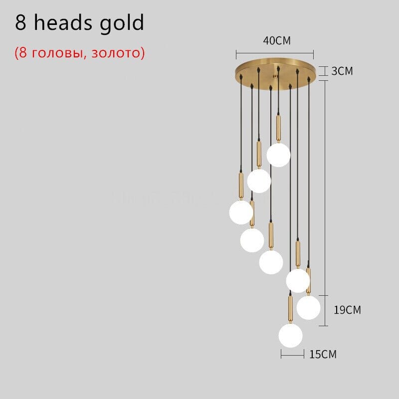 Luxury Glass Ball Chandelier