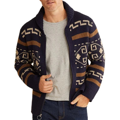 Warm Reversible Wool Blend Men's Jacket