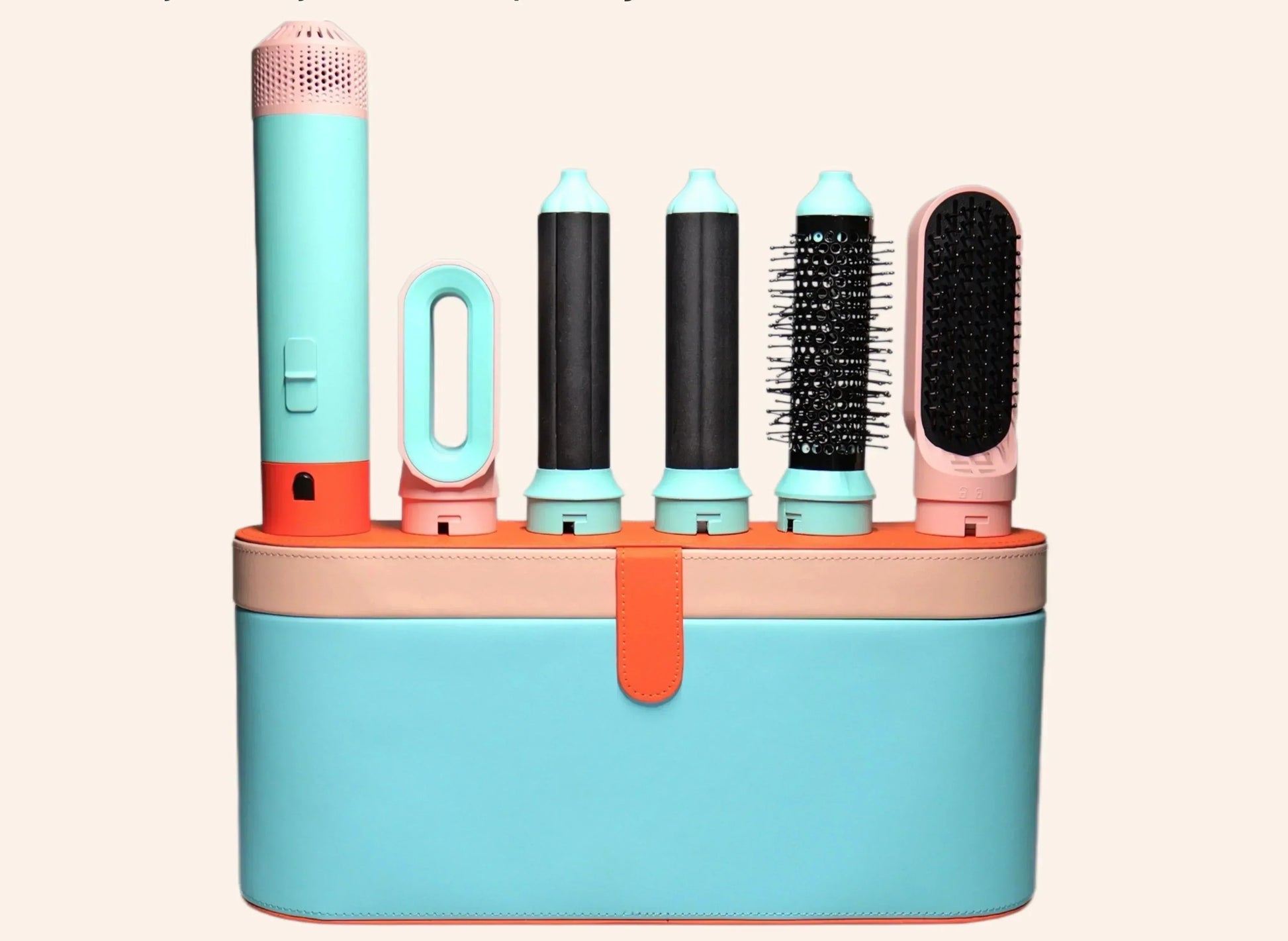 Professional 5-in-1 Hair Styler Curling Hot Air Brush - BritishElegance