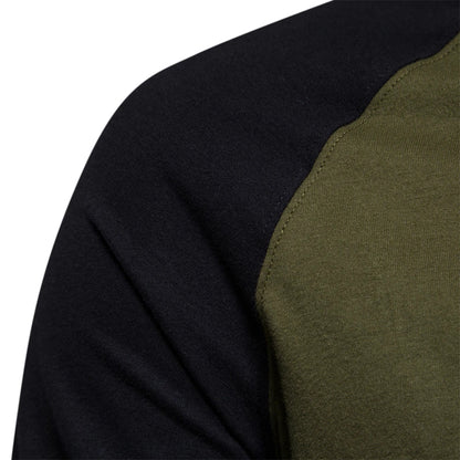 Men’s Raglan Long Sleeve Tee with Contrasting Sleeves