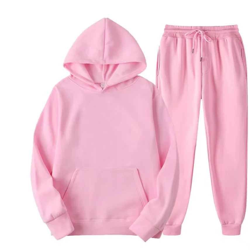 Cozy Women's Hooded Jogger Sweat Suit - BritishElegance