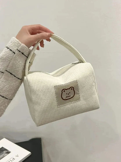 Big Storage Makeup Pouch for Women - Soft Cosmetic Case