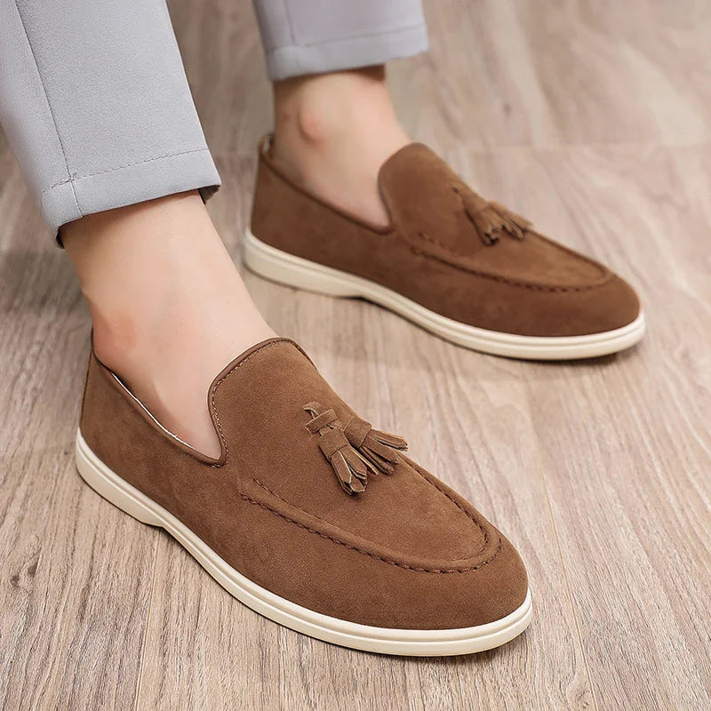 Premium Leather Men's Slip On Loafers - BritishElegance