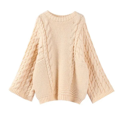 Mia - Oversized women's sweater - Stylish knitted sweater | Pullover