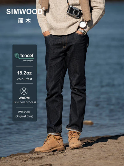 Durable Dark Wash Men's Jeans - Classic Regular Fit - BritishElegance