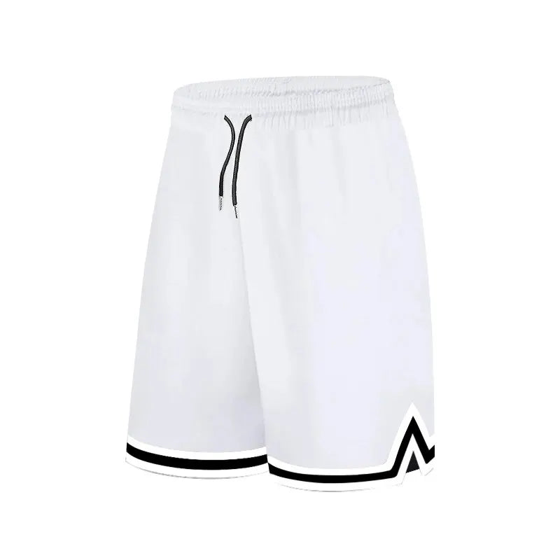 Men's Breathable Stripe Sports Gym Shorts