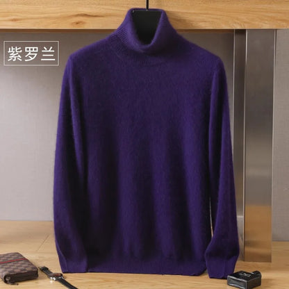 Luxury Soft Cashmere Crew Neck Sweater for Men