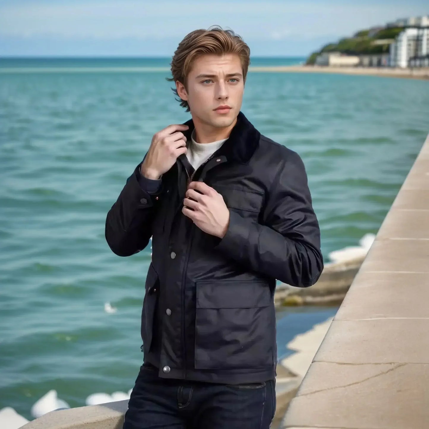 Ethan – Mens Bomber Jacket - Stylish Comfort | Multi-Pocket Jacket