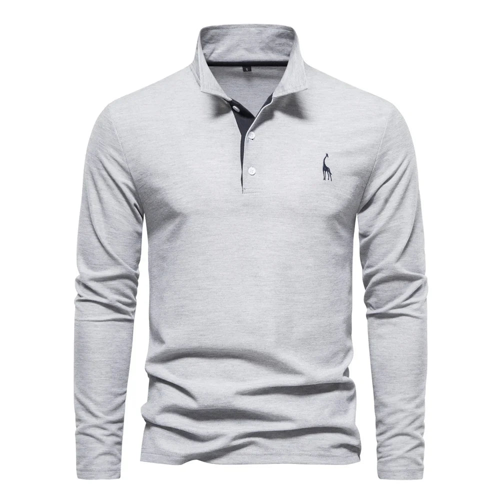 Classic Embroidered Mens Polo Shirt