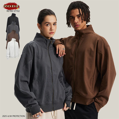 Thick Warm Zip Up Hooded Sweatshirt - BritishElegance
