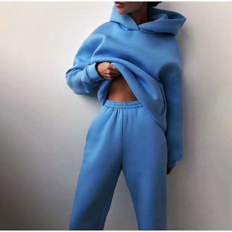 Comfy Women's Casual Hoodie Sweatpants Set