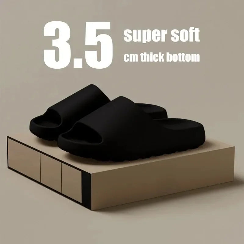 Soft Foam Slide Sandals - Cozy Brown House Slippers