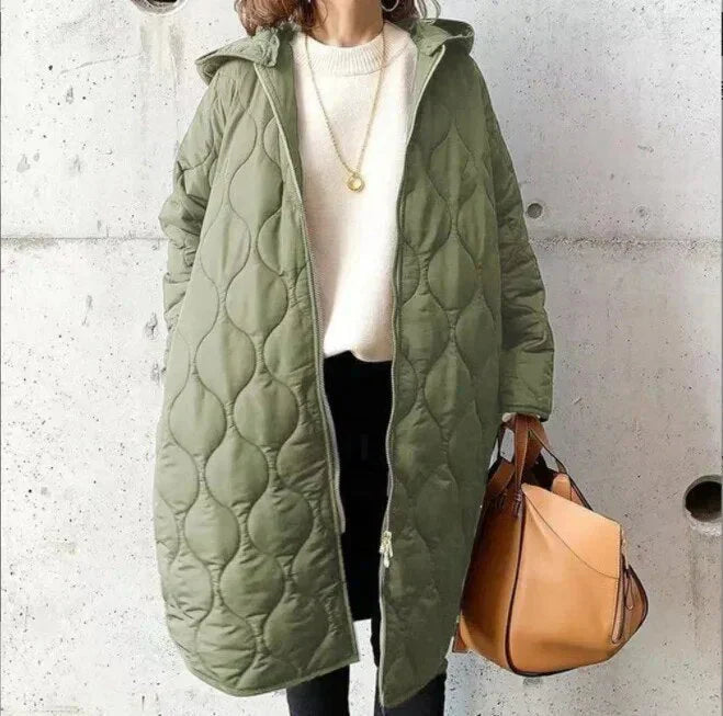 Women's Padded Water Resistant Parka Coat