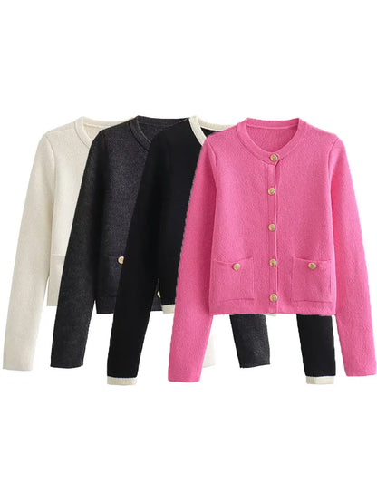 Cozy Oversized Knit Cardigan - BritishElegance