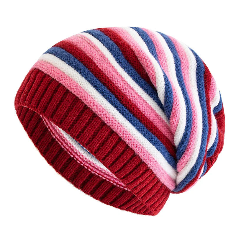 Warm Cable Knit Slouch Beanie for Ladies