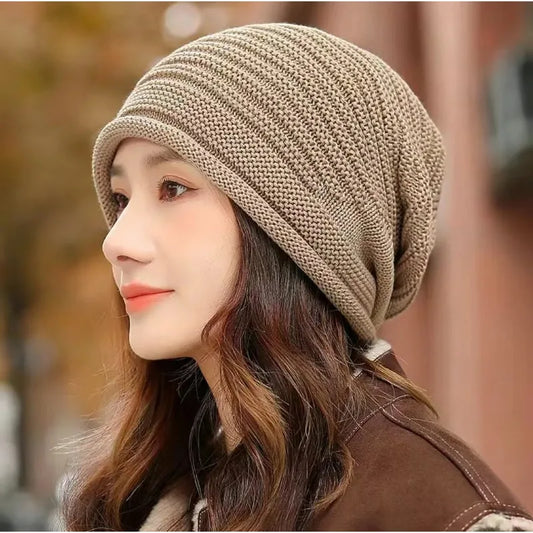 Warm Winter Slouchy Knit Beanie Hat - BritishElegance