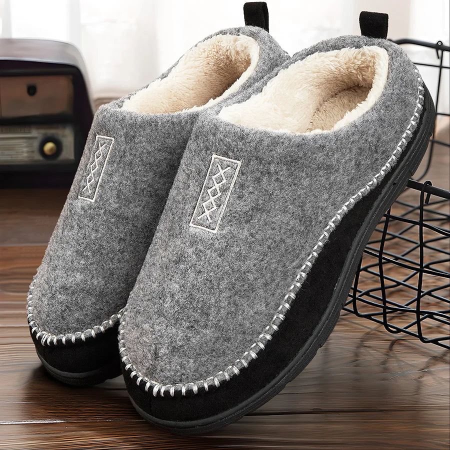 Cozy Men's Fleece Lined Slipper Shoes