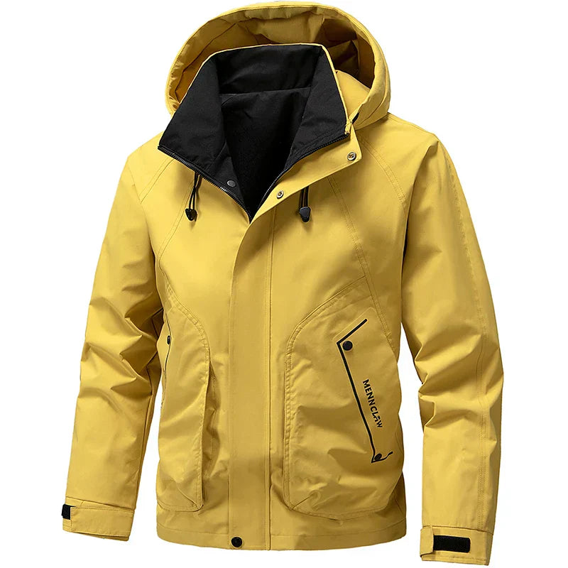 Cevori Hooded Zip Enclosure Ski Jacket