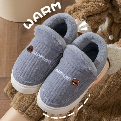 Cozy Fleece Slippers for Women - Warm Non-Slip House Shoes - BritishElegance
