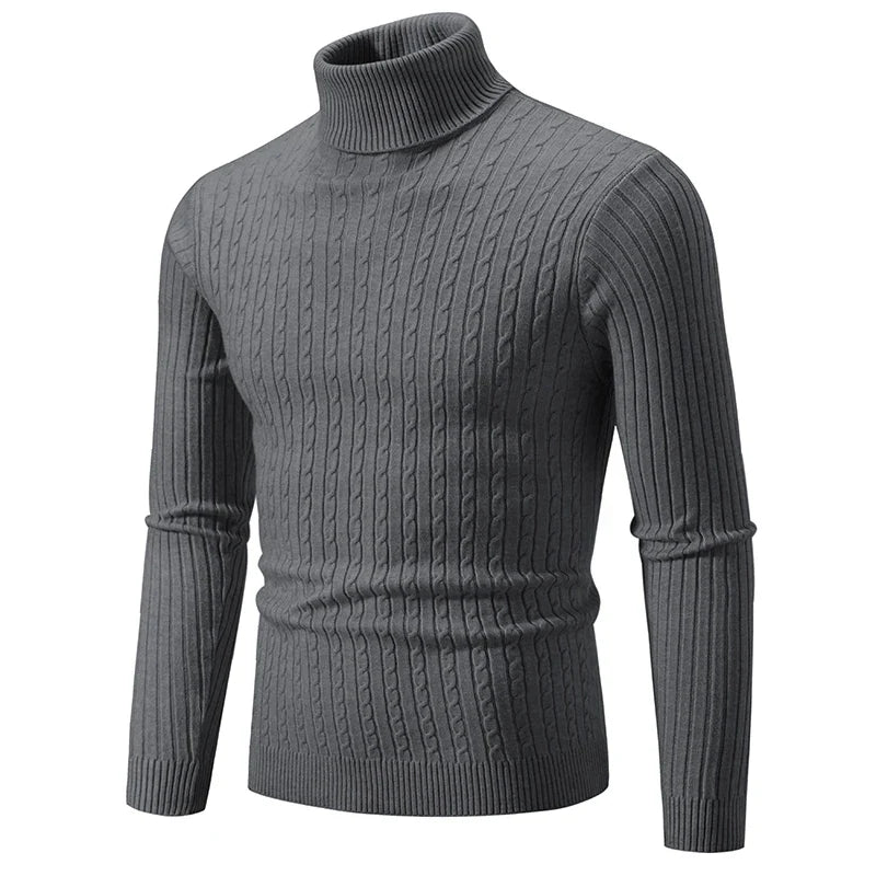 Warm Crew Neck Knit Sweater for Men