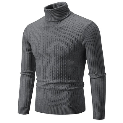 Warm Crew Neck Knit Sweater for Men