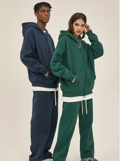 Soft Women's 2-Piece Fleece Hoodie Jogger Set UK - BritishElegance