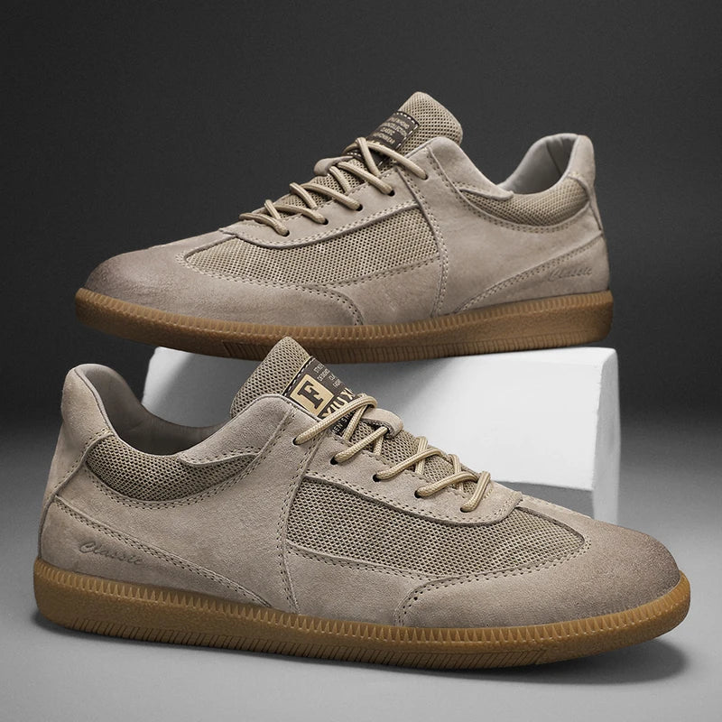 Comfortable Men's Classic Lace Sneakers - BritishElegance