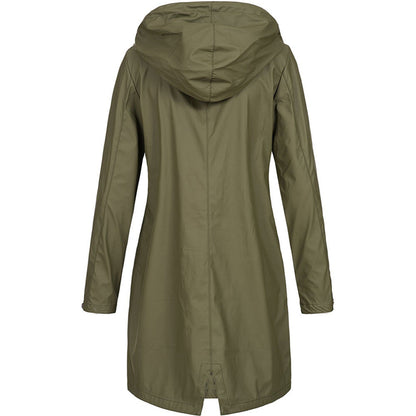 Hooded Mid-Length Ladies Coat | Long