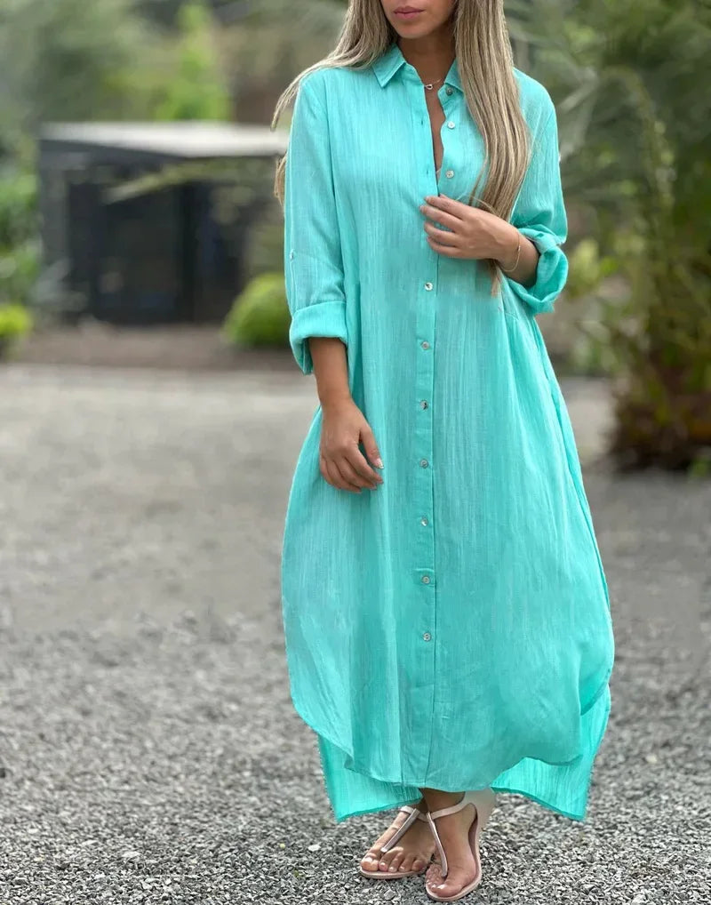 Chic Organic Cotton Summer Dress for Ladies - BritishElegance