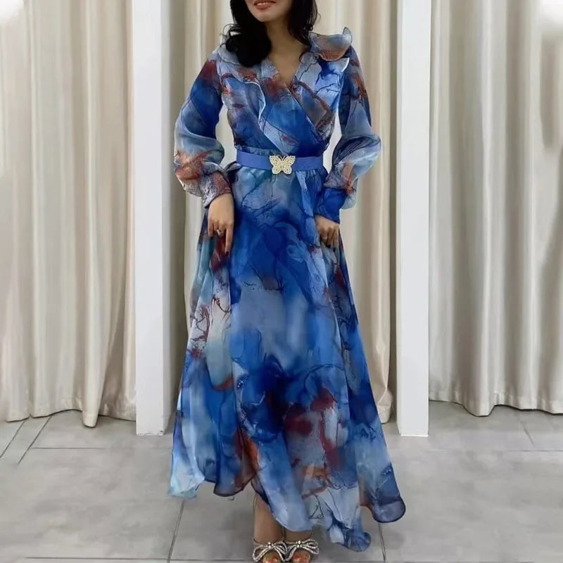 Stylish Floral Floor Length Maxi Dress for Women