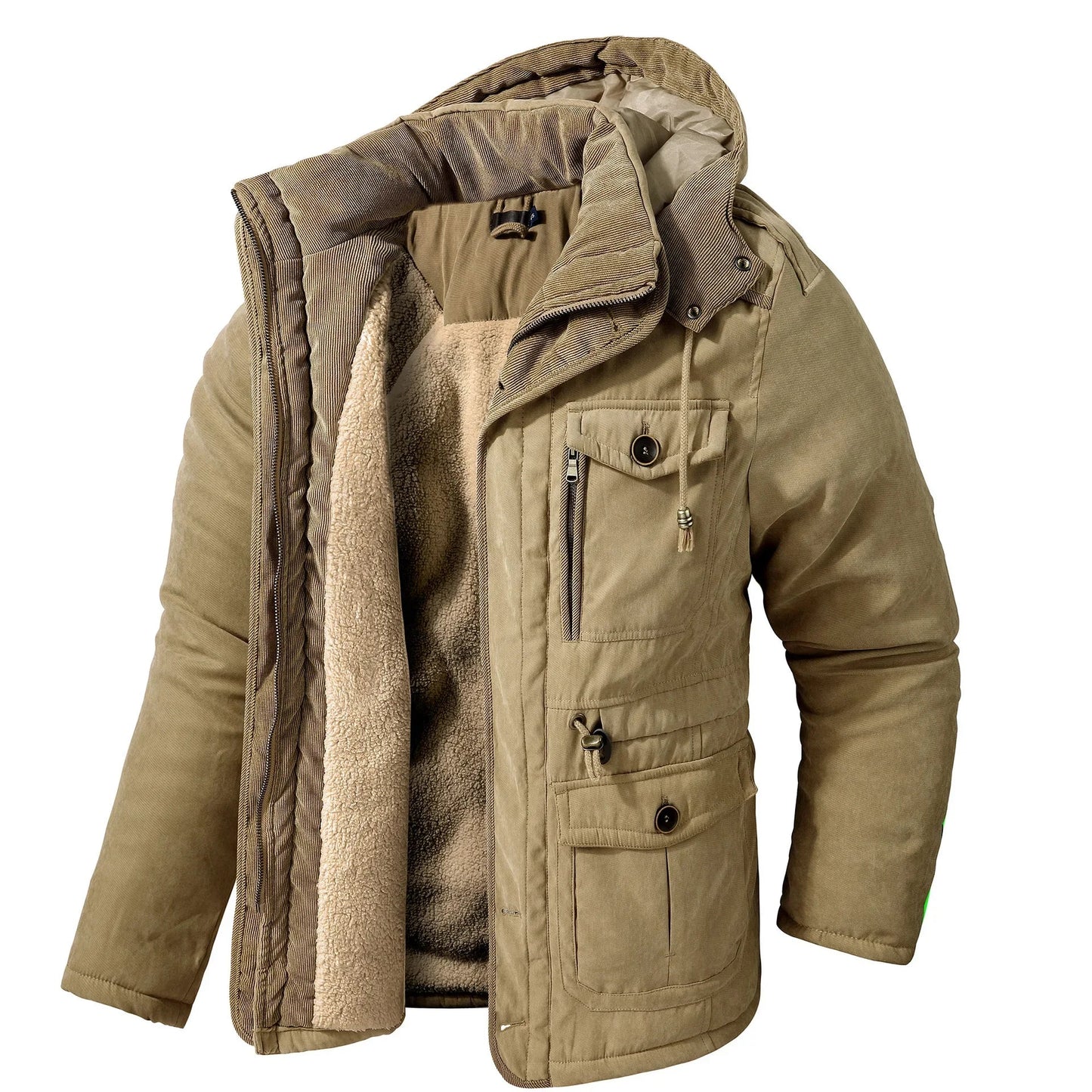 Warm Waterproof Parka Jacket with Fleece Lining - BritishElegance
