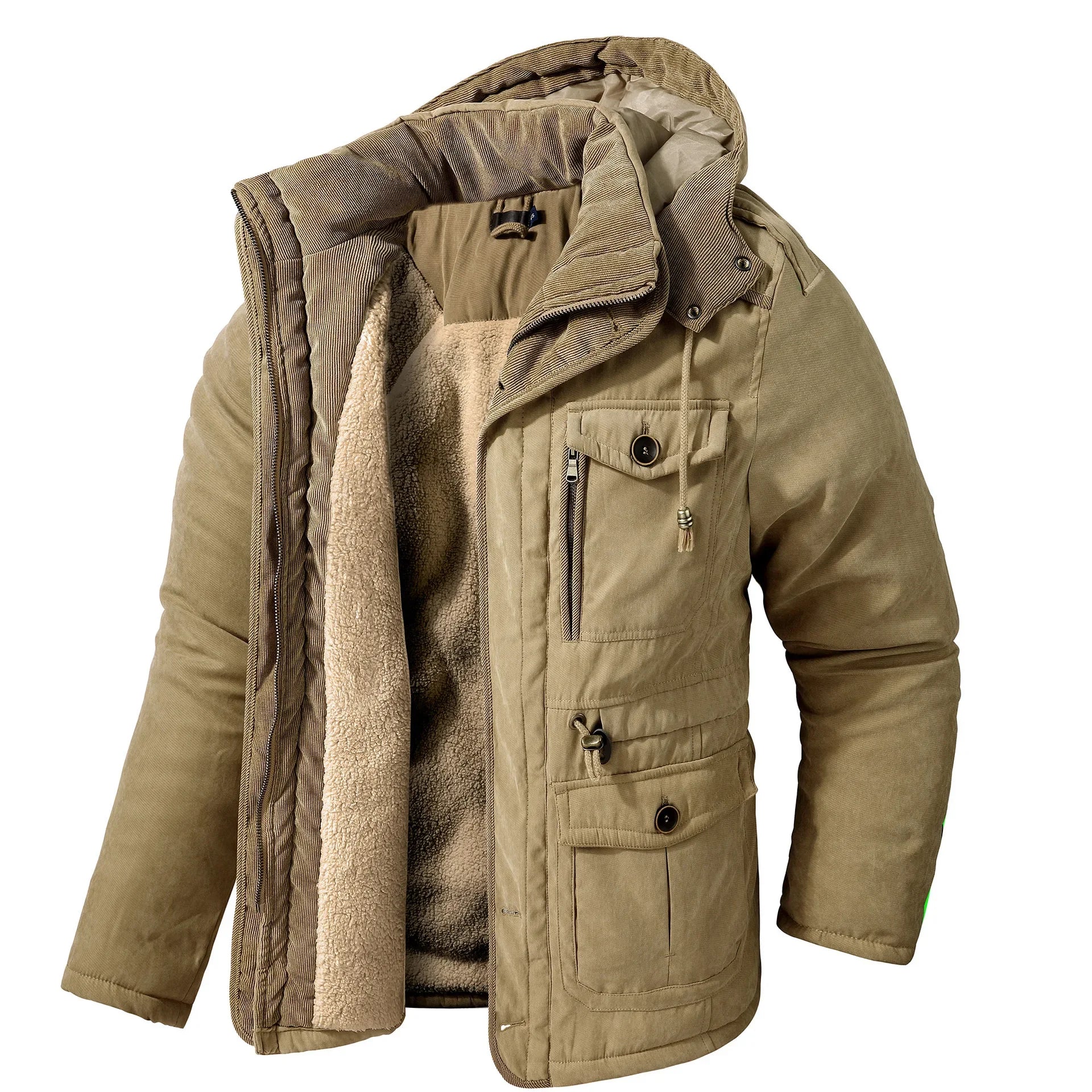 Warm Waterproof Parka Jacket with Fleece Lining - BritishElegance