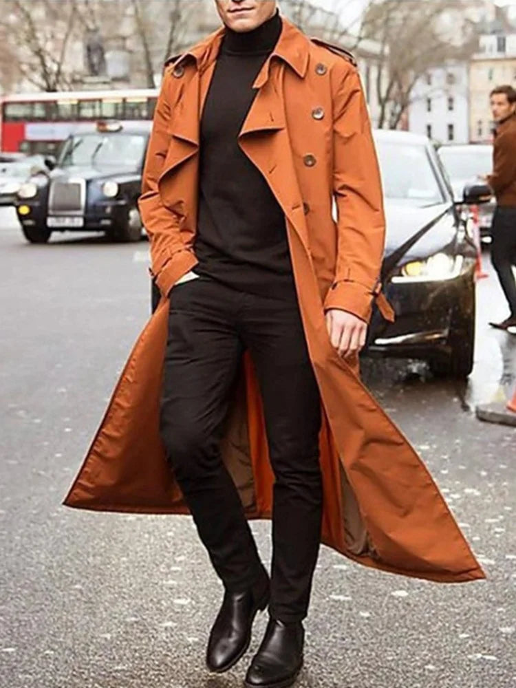 Men's stylish Kramer winter trench coat