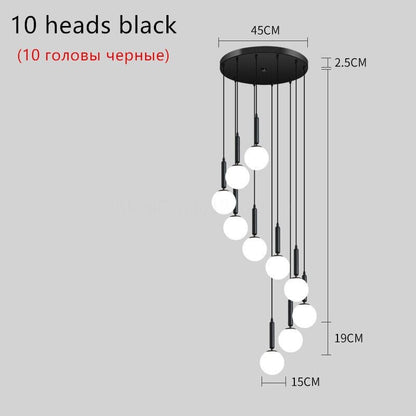 Luxury Glass Ball Chandelier