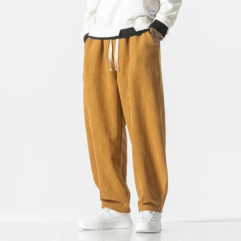 Casual Corduroy Jogger Pants - BritishElegance