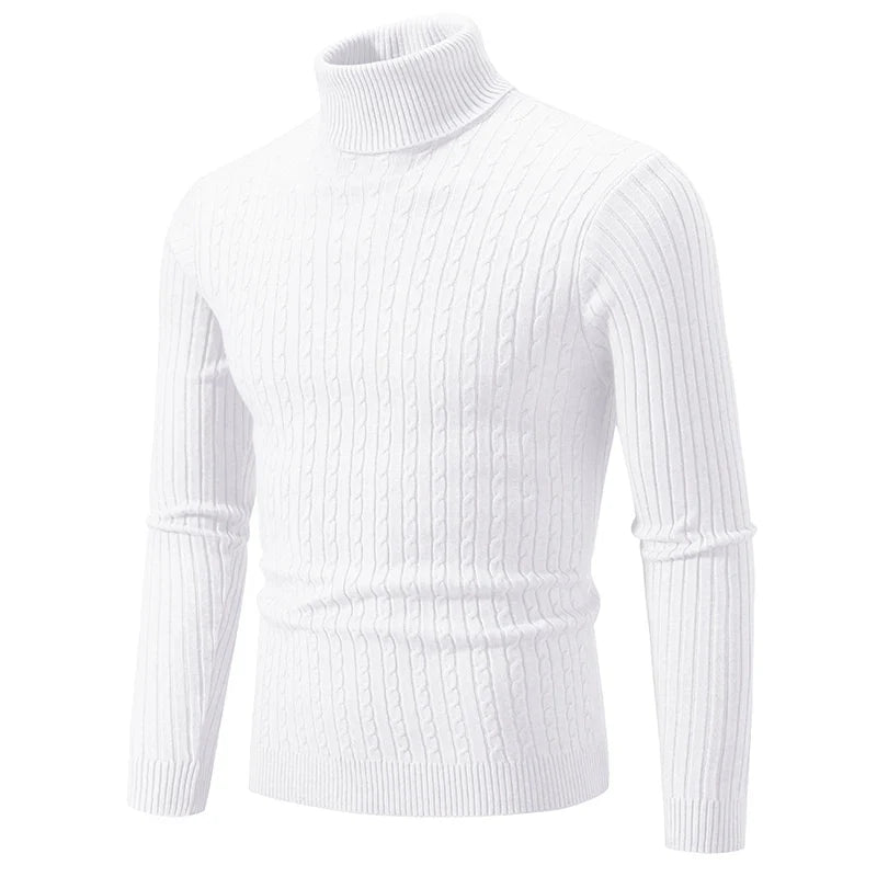 Warm Crew Neck Knit Sweater for Men