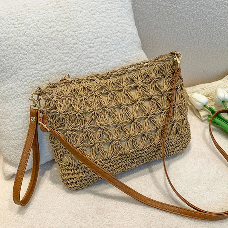 Chic Woven Crossbody Handbag