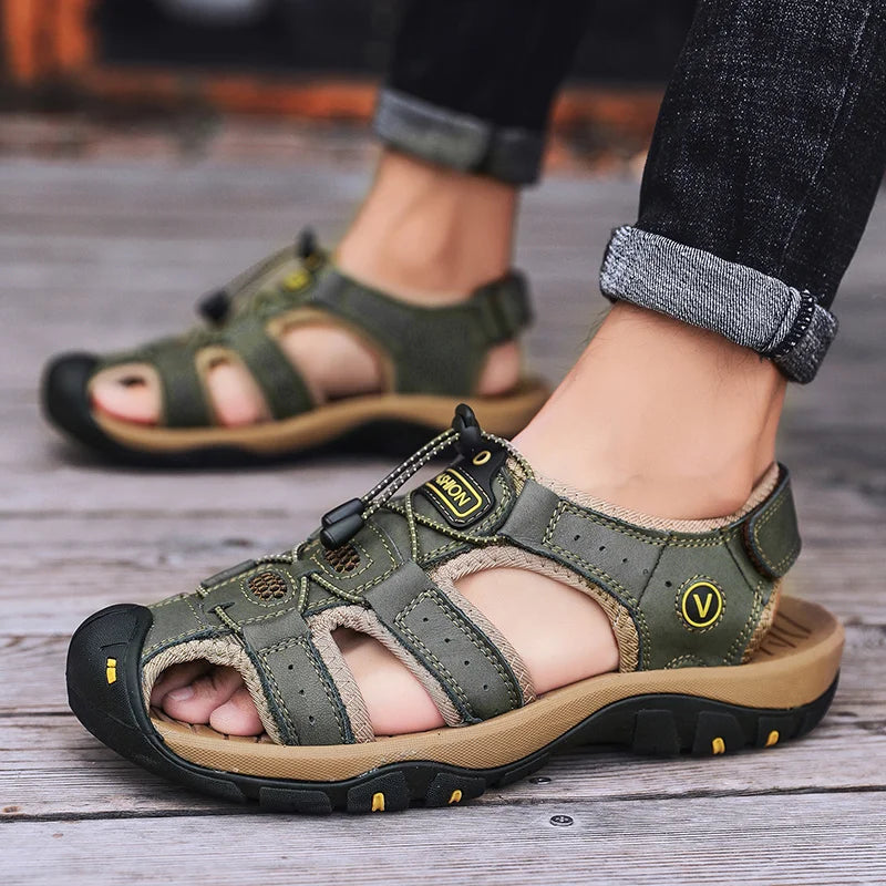 Breathable Leather Sandals