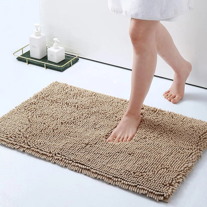 Soft Grip Anti Slip Bathroom Floor Mat With Suction Backing