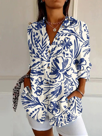 Beautiful Flower Women's Blouse Shirt